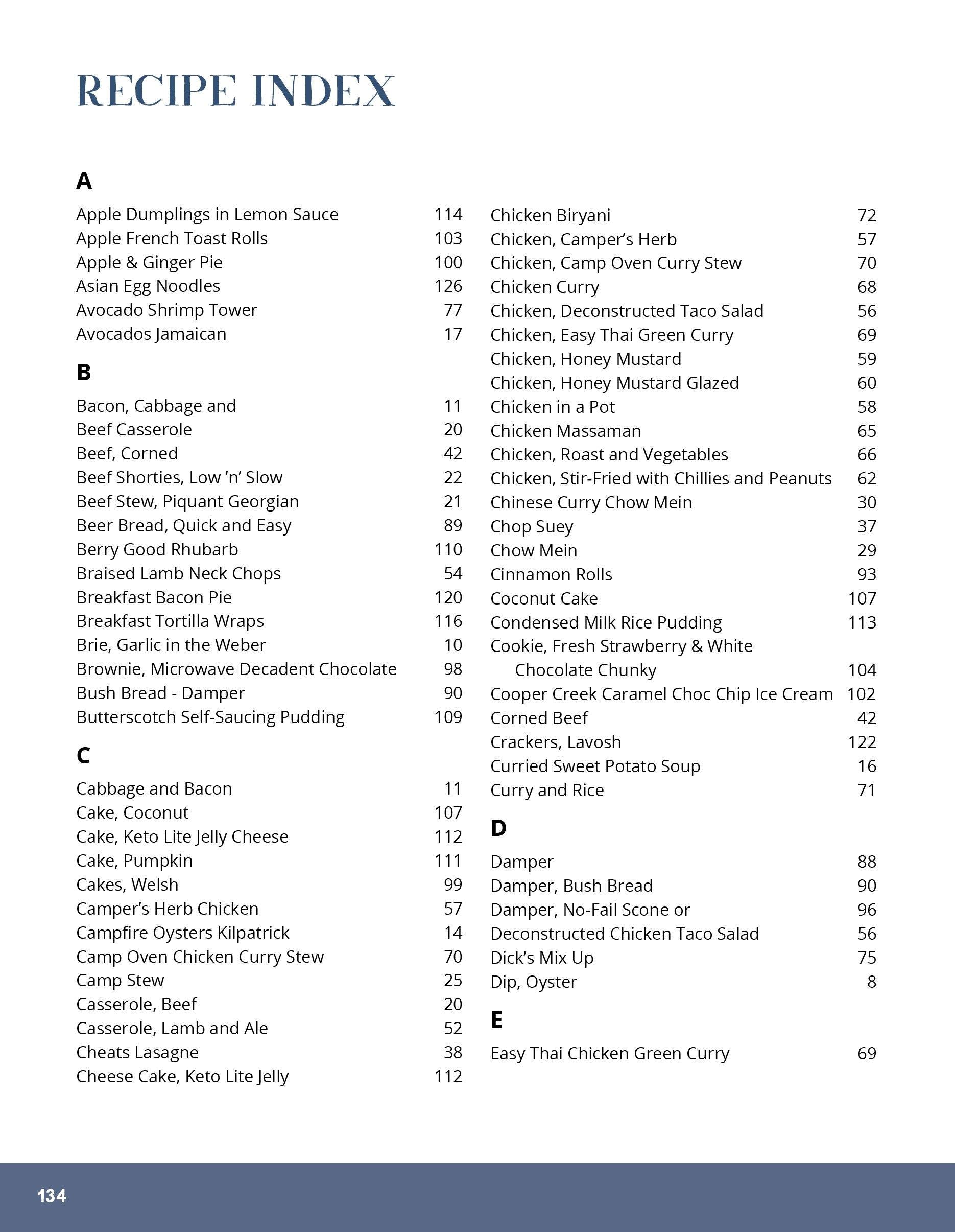 The Camps Australia Wide Community Cookbook | Camps Australia Wide