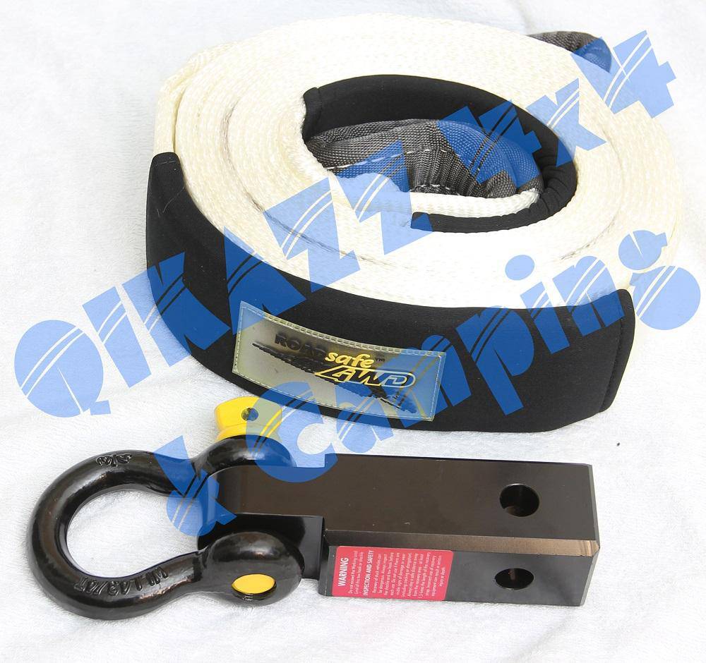 Roadsafe 4wd Recovery Kit - 8t Snatch Strap & Hitch w/shackle | Roadsafe