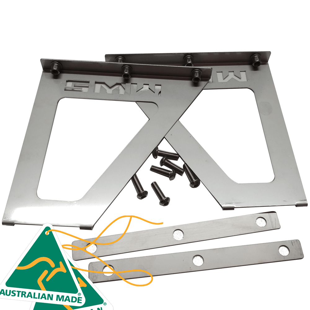 SMW Offset Stainless Steel Overhead Oven Mounting Brackets | Somerville Metal Works