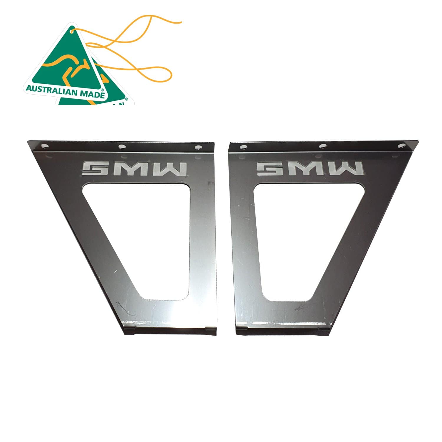 SMW Offset Stainless Steel Overhead Oven Mounting Brackets (No Bolts) | Somerville Metal Works