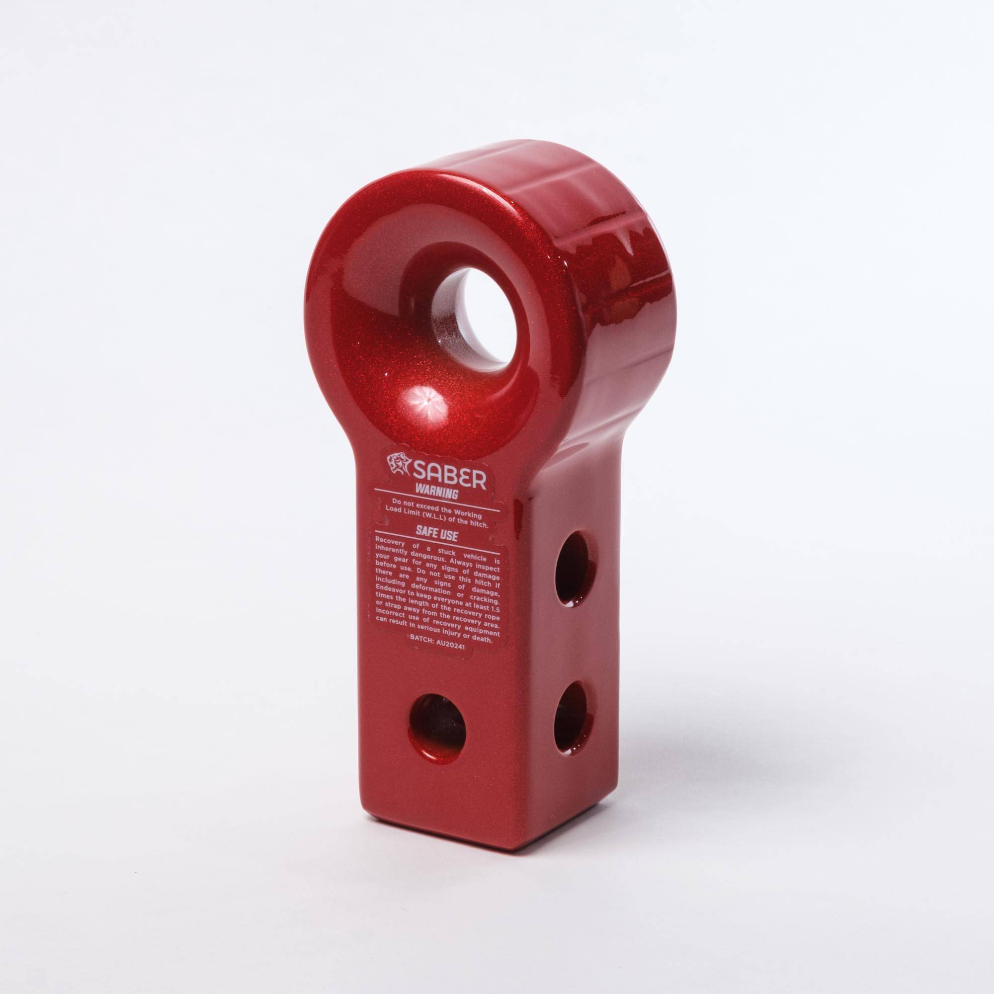 Saber Offroad 7075 Soft Shackle Only Aluminium Recovery Hitch – Prismatic Red | Saber Offroad