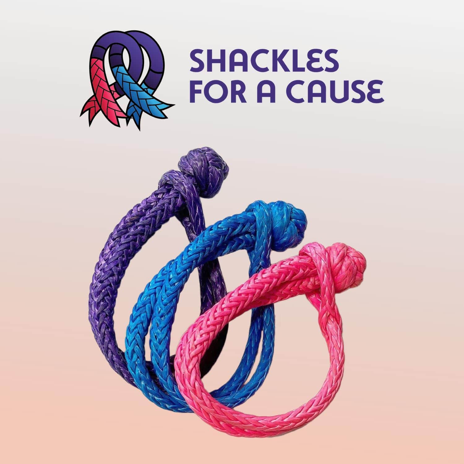 Saber Offroad Shackles for a Cause – BLUE (Autism Support) | Saber Offroad