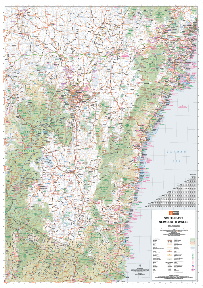 Hema South East New South Wales Map | Hema