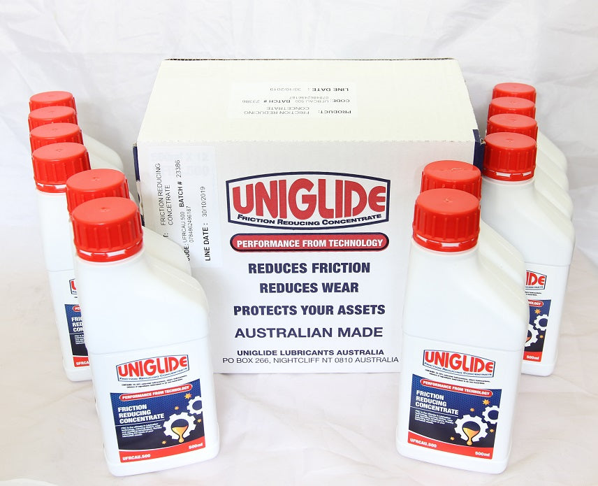 Uniglide Friction Reducing Concentrate - 1 Carton (12 x 500ml) | Performance Lubricants Australia