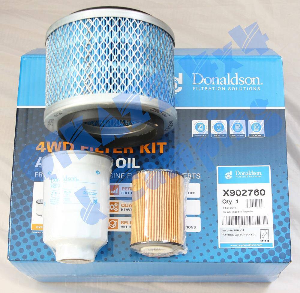 Donaldson Complete Filter Kit for Nissan Patrol GU ZD30 2000 - 2007 - X902760 | Donaldson