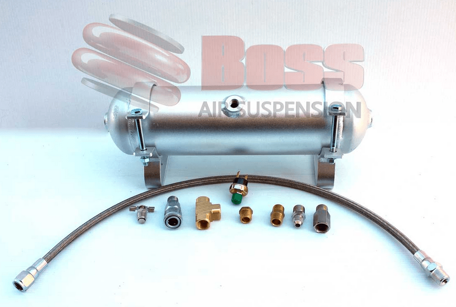 Boss Air Alloy 3 Litre Air Tank with 3 Ports Package | Boss Air Suspension