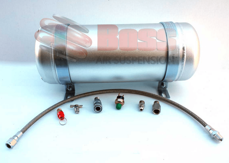 Boss Air Alloy 9 Litre Air Tank with 5 Ports Package | Boss Air Suspension