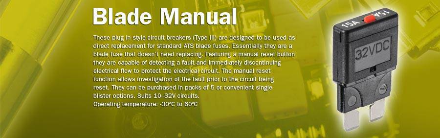 Narva Circuit Breaker - Blade Manual Reset 15A (5 Pack) - 55715 | Narva