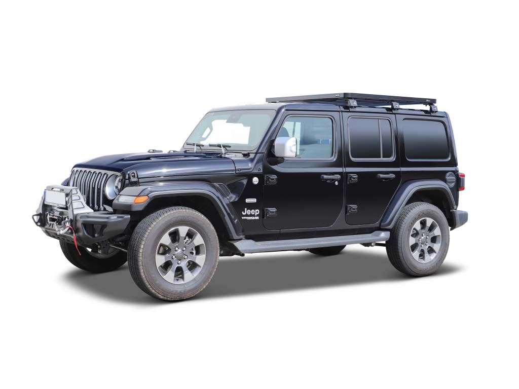 Jeep Wrangler JL 4 Door (2018-Current) Slimline II 1/2 Roof Rack Kit - by Front Runner | Front Runner