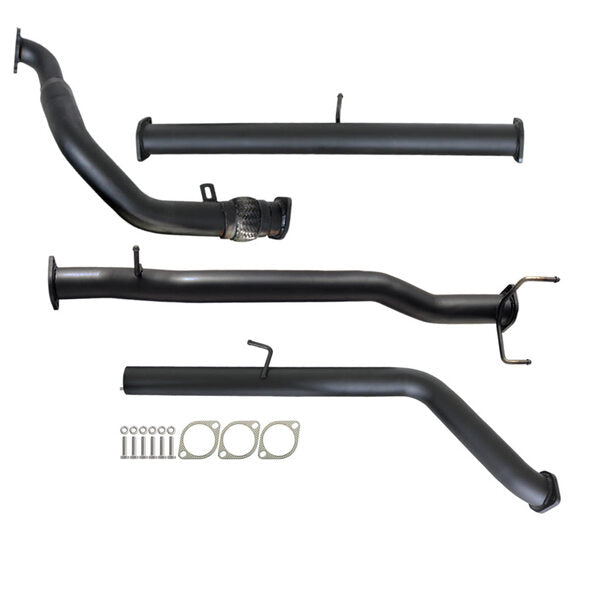 FORD RANGER PJ PK 2.5L & 3.0L 07 - 11 MANUAL 3" TURBO BACK CARBON OFFROAD EXHAUST PIPE ONLY - FD239-PO 2