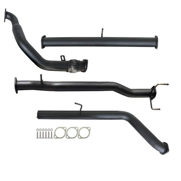 FORD RANGER PJ PK 2.5L & 3.0L 07 - 11 MANUAL 3" TURBO BACK CARBON OFFROAD EXHAUST PIPE ONLY - FD239-PO 1