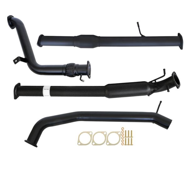 FORD RANGER PX 2.2L 9/2011 - 9/2016 3" TURBO BACK CARBON OFFROAD EXHAUST WITH HOTDOG & CAT - FD242-HC 2