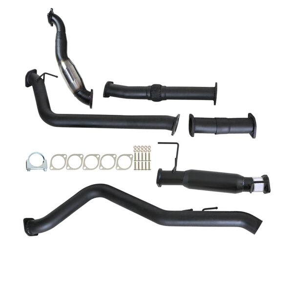 HOLDEN RODEO RA 3.0L 4JJ1-TC 1/2007 - 12/2008 3" TURBO BACK CARBON OFFROAD EXHAUST WITH CAT AND HOTDOG - GM236-HC 2