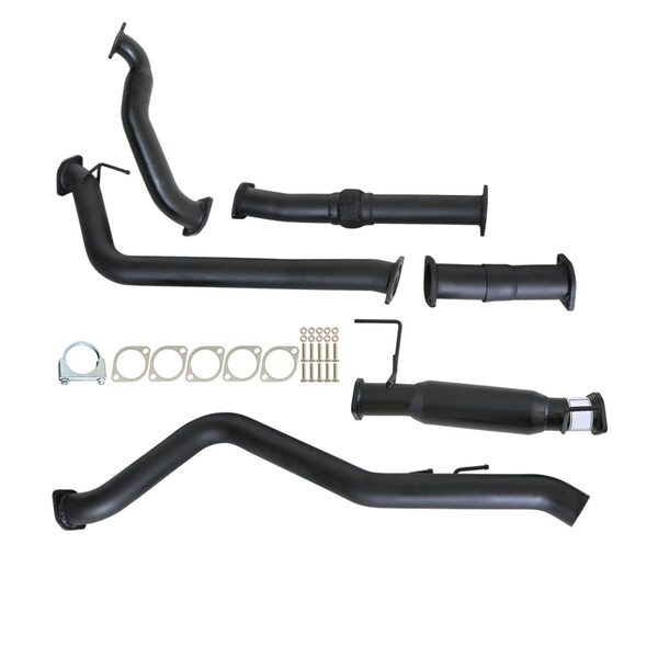 HOLDEN RODEO RA 3.0L 4JJ1-TC 1/2007 - 12/2008 3" TURBO BACK CARBON OFFROAD EXHAUST WITH HOTDOG NO CAT - GM236-HO 2