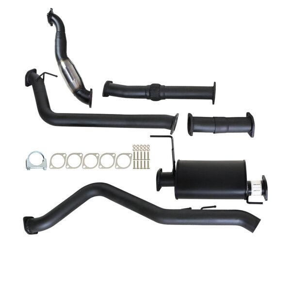 HOLDEN RODEO RA 3.0L 4JJ1-TC 1/2007 - 12/2008 3" TURBO BACK CARBON OFFROAD EXHAUST WITH CAT AND MUFFLER - GM236-MC 2