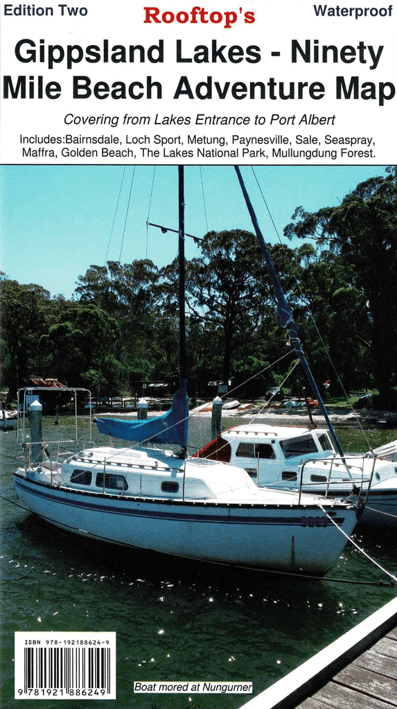 Rooftop's Gippsland Lakes Ninety Mile Beach Map | Rooftop