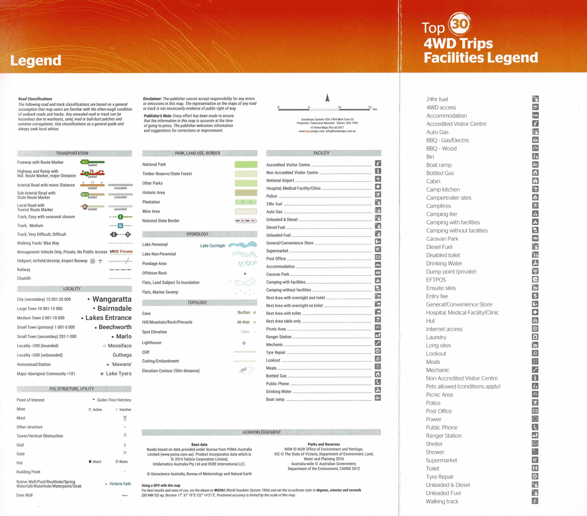 Hema The High Country, Victoria Atlas & Guide Map 3rd Edition | Hema