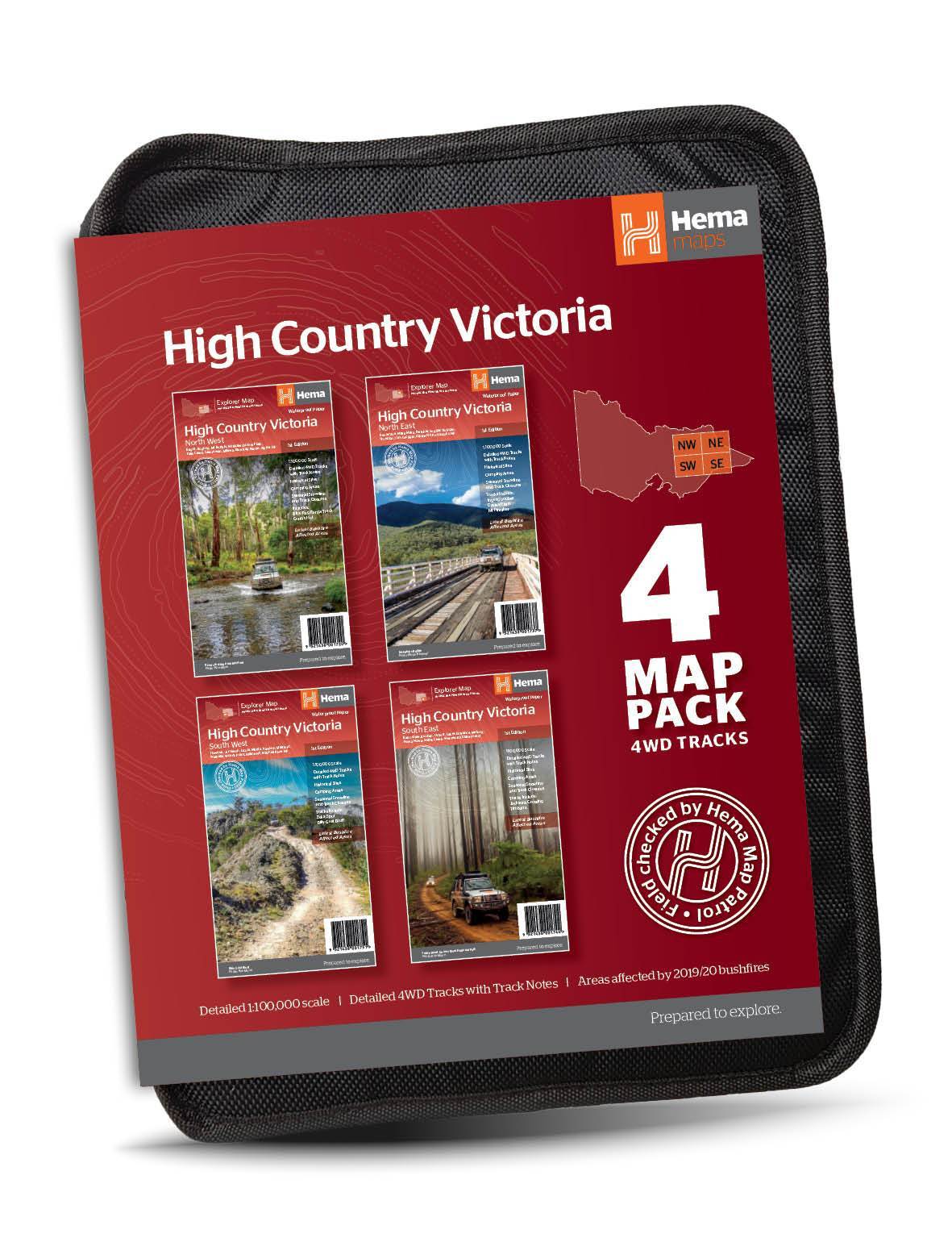 Hema The Victorian High Country Map Pack | Hema
