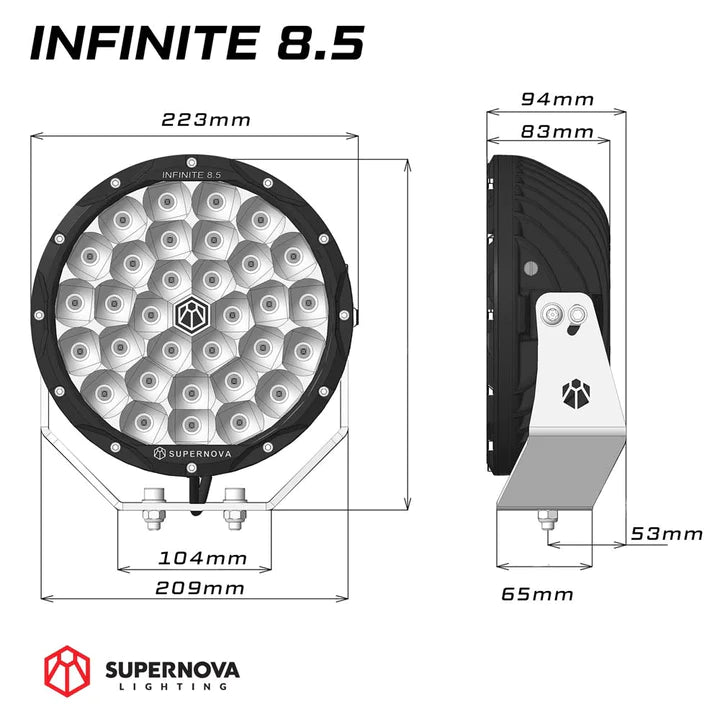 Supernova Infinite 8.5 LED Driving Lights -  PAIR | Supernova Lighting