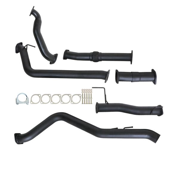 ISUZU D-MAX RC 3.0L 4JJ1-TC 5/2010 - 5/2012 3" TURBO BACK CARBON OFFROAD EXHAUST WITH PIPE ONLY - IZ244-PO 1