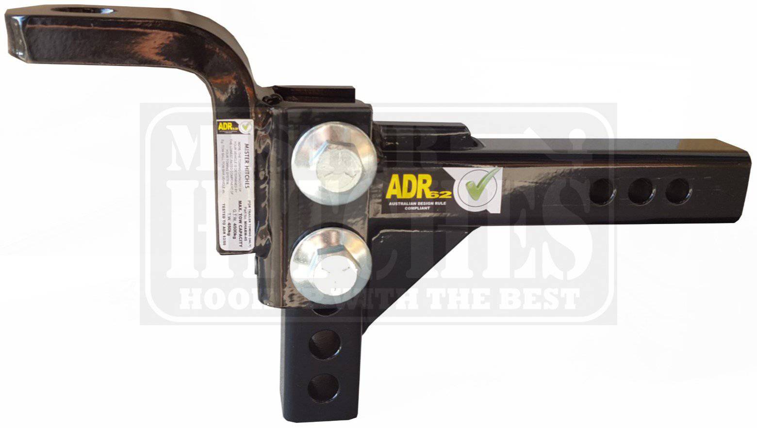 Mister Hitches RAPTOR 4500kg Super Duty Adjustable Ball Mount 16 STAGE MHABM45-1 | Roadsafe