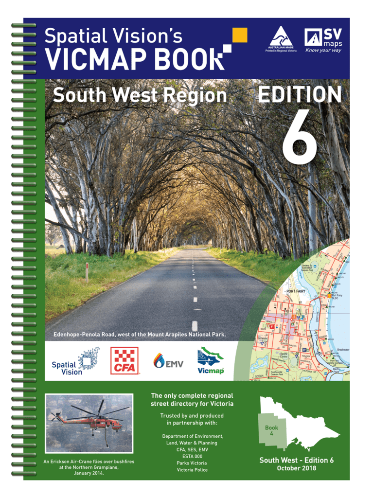 Spatial Vision Vicmap Book South West Region | Spatial Vision