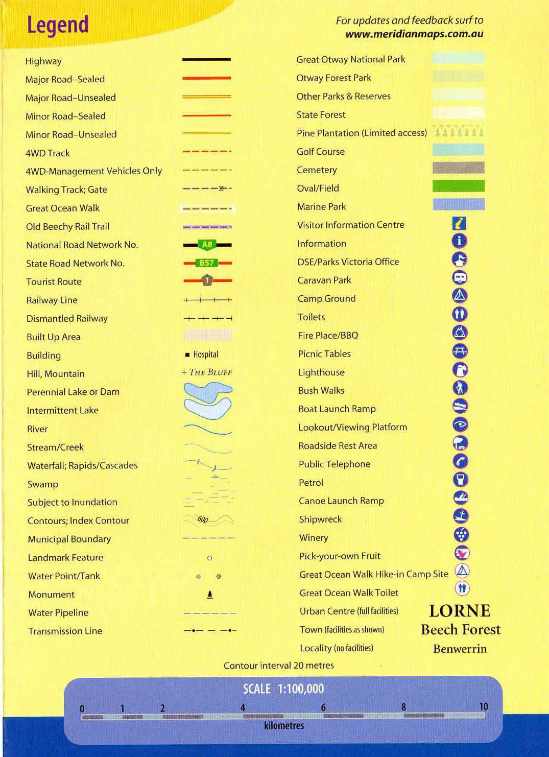 Meridian Otways 4WD Map | Meridian