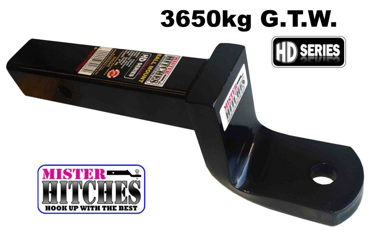 Mister Hitches Heavy Duty 3650kg "HD SERIES" Ball Mount 102mm DROP or 76mm RISE MH004HD | Roadsafe