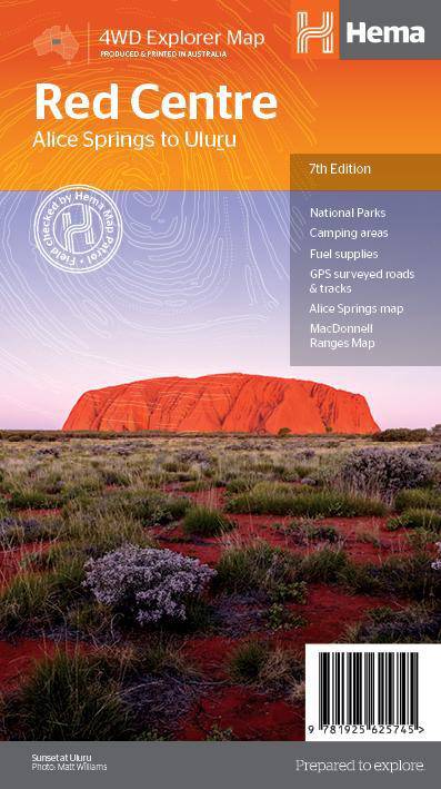 Hema The Red Centre Map | Hema