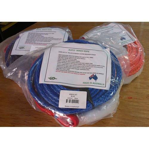 Whittam Synthetic Winch Rope - 10mm - 30meters - PURPLE - 9000KG | Whittam Ropes