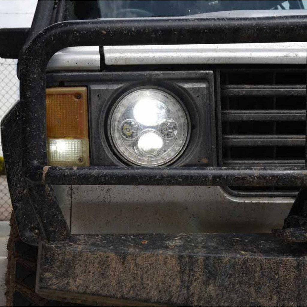 Stedi 7 inch CARBON LED Headlight for GQ Patrol, Jeep Wrangler & Landcruiser 75