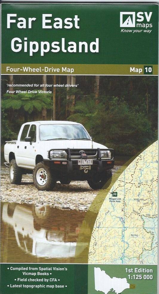 Spatial Vision Far East Gippsland 4x4 Map 10 | Spatial Vision