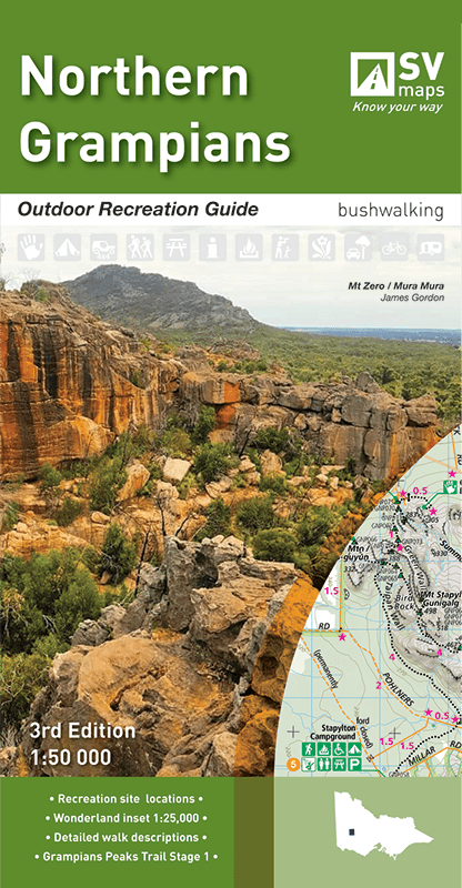 Spatial Vision Northern Grampians Map Outdoor Recreation Guide | Spatial Vision