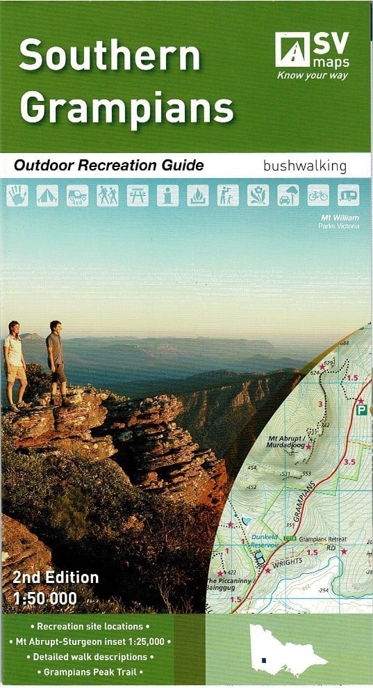 Spatial Vision Southern Grampians Map Outdoor Recreation Guide | Spatial Vision