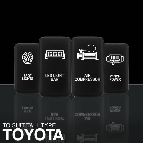 Stedi Switch - LED Light Bar - Tall Type Push Switch to suit Toyota | Stedi