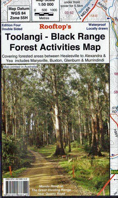 Rooftop's Toolangi Black Range Forest Activities Map | Rooftop