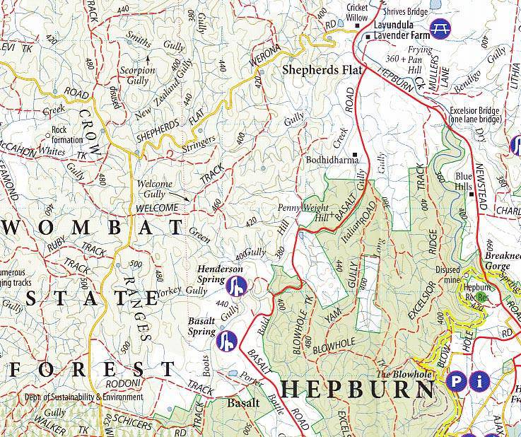 Meridian Wombat State Forest 4WD Map | Meridian